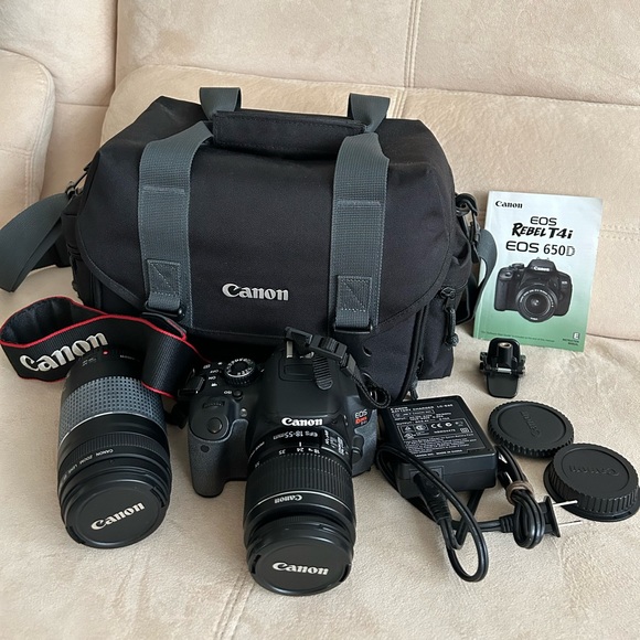 Canon Other - CANON EOS Rebel T4i DSLR with EF-S 18-55mm, 75-300mm Lens Bundle with Carry Bag